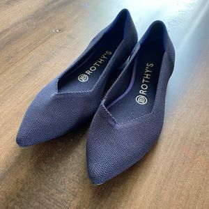 Rothys The Point Flats 8.5 navy